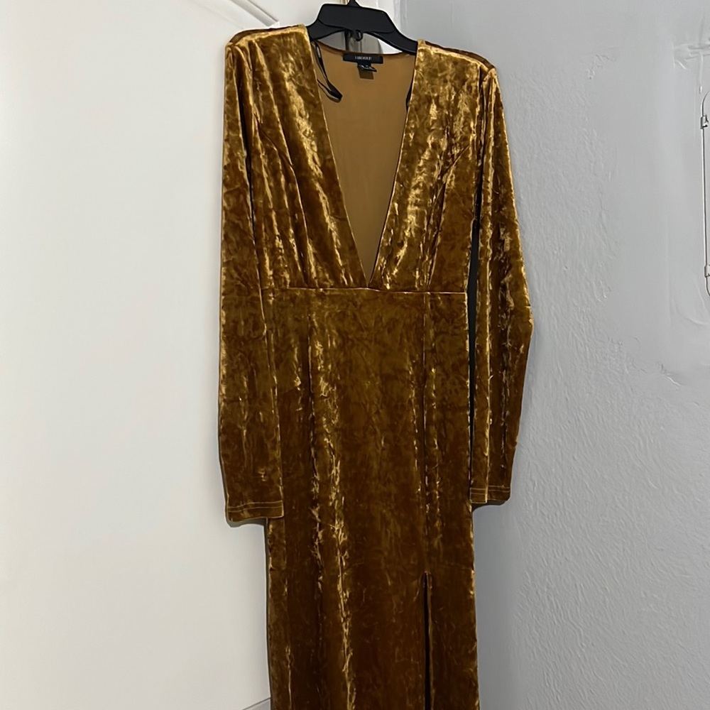 Velvet long dress